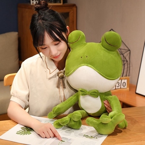 Bán Buôn Kawaii Thú Nhồi Bông Búp Bê Mềm Frog Plushie Đồ Chơi Mềm Quà Tặng Sang Trọng Ếch - Product Image 4