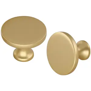 Furniture Hardware Custom Wardrobe Kitchen Pull Drawer <strong>Knob</strong> Zinc Round Cupboard <strong>Gold</strong> <strong>Cabinet</strong> <strong>Knob</strong> - Product Image 1