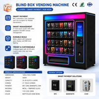 Distributeur de Boîtes Mystères ZDYS avec Paiement NFC Billets et Pièces, Écran 21'' Néon RGB, pour Lieux E-sport, Gestion à Distance WiFi, SDK