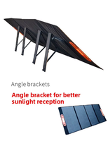 Panneau Solaire Pliable 300W à Succès Commercial pour Stockage d'Énergie, Silicium Monocristallin, Utilisation Extérieure, Camping, Domestique et Urgence