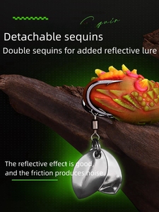 เหยื่อ<span class=keywords><strong>ตก</strong></span><span class=keywords><strong>ปลา</strong></span>คุณภาพสูง 6.5 กรัม 7.2 ซม. แบบมินิเหมือนจริง 3 มิติ ทำจากยางลอยน้ำได้ รูปทรง<span class=keywords><strong>กบ</strong></span> สำหรับ<span class=keywords><strong>ตก</strong></span><span class=keywords><strong>ปลา</strong></span>แซลมอนในแม่น้ำ ยี่ห้อดัง - Product Image 4