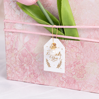 Boîte cadeau de luxe personnalisée pour sac à main avec poignée, emballage rigide en papier imprimé sur mesure pour cadeau de mariage, emballage pour cadeau floral
