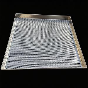 Bandeja perforada de acero inoxidable de grado alimenticio de <span class=keywords><strong>60x40</strong></span> cm, personalizada, <span class=keywords><strong>para</strong></span> hornear y secar alimentos. - Product Image 1
