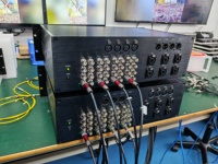 Ho-link 8x Bidirectionnel 12G SDI avec audio XLR et Ethernet 1GB/10GB sur connecteur fibre LC, distance de transmission 10KM
