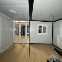 Maison modulaire extensible en conteneur à grain de bois, logement temporaire portable pour sites de compétition sportive, bureaux et hôtels