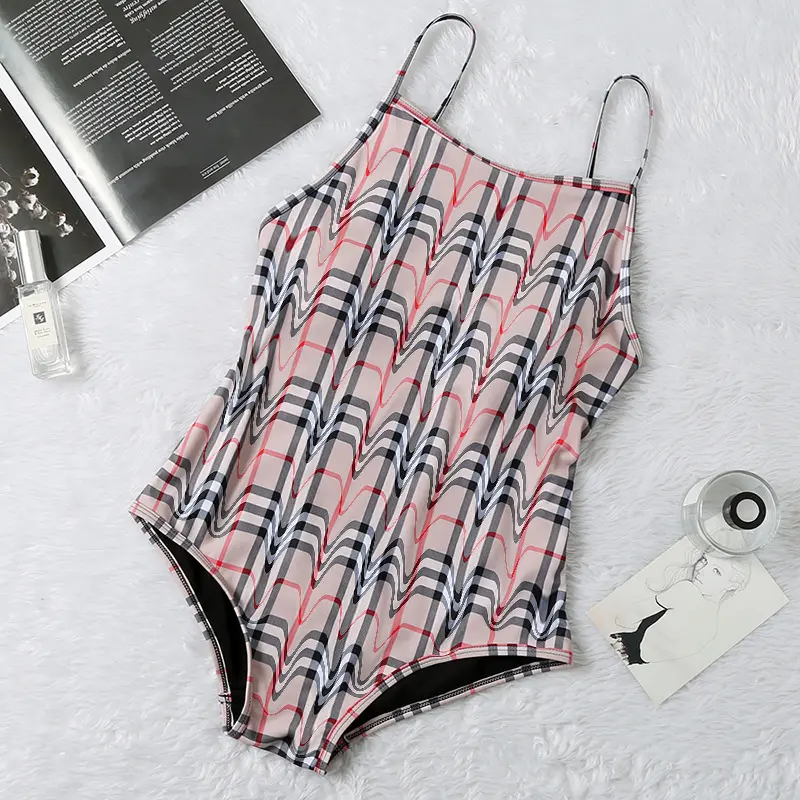 Bán buôn Chất lượng cao đồ bơi kẻ sọc onesies Thiết kế bikini đồ bơi cho phụ nữ