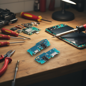 Placa de Conexión de Carga USB Tipo C con Micrófono y Conector de Audio para Samsung Galaxy A12 A125F A12s A127F M12 M127F - Product Image 3