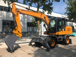 Excavadora de ruedas hidráulica Sinomach de 15 toneladas, maquinaria de rueda pequeña, máquina de construcción, componente de núcleo de motor, venta - Product Image 4