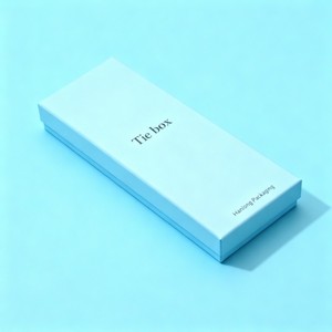 Boîte en carton personnalisée de qualité supérieure avec logo, boîte cadeau vide luxueuse mate pour cravate, emballage recyclable, boîte de rangement pour cravate et ceinture pour <span class=keywords><strong>homme</strong></span> - Product Image 4