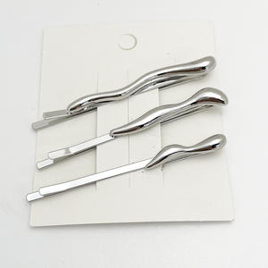 Nuevo tocado de moda coreano y japonés, horquillas para el cabello de aleación, estilo Simple, juego de pinzas para el cabello chapadas en oro/plata, juego de horquillas Goody - Product Image 4