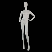 Maniquí de Fibra de Vidrio de Alta Gama, Modelo Femenino de Cuerpo Completo