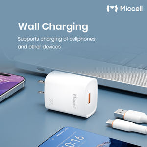 Caricabatterie Rapido Miccell 22.5W con Protezione Intelligente, Compatibile con iPhone e Telefoni Android - Product Image 3