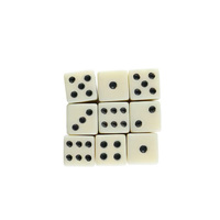 Mini 8mm Point Carré DIY Voyage Jeu Dés 6 Face Puzzle pour Enfants Dollhouse Accessoire