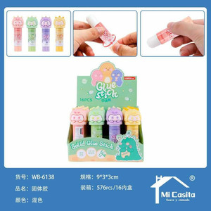 Vente en gros de bâtons de colle PVA en silicone solide 8G couleurs assorties 576 pièces par boîte - Product Image 1