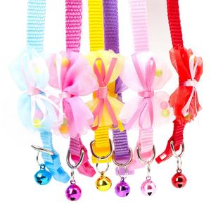 Collar clásico de nailon para mascotas de 1cm con patrón de puntos pequeños y Material de hebilla de plástico de campana para gatos pequeños, perros para entrenamiento, Collar para mascotas - Product Image 3
