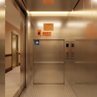 Mini-ascenseur de livraison de nourriture sans engrenages pour cuisine intérieure/extérieure, moderne, pour hôtel et restaurant