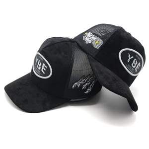 Impresionante Gorra Trucker de Gamuza con Logotipo Bordado Complejo Personalizado, Gorras Trucker de Malla - Product Image 2