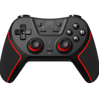 Control Inalámbrico BT Multifuncional con Doble Vibración y Configuración Programable para P4/P3/Switch/Android/PC