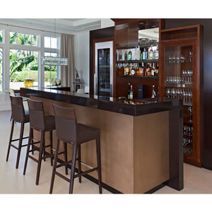 Nuovo Design di forma lunga arredamento di fascia alta ristorante Vintage contatori tavolo da Bar in oro - Product Image 1