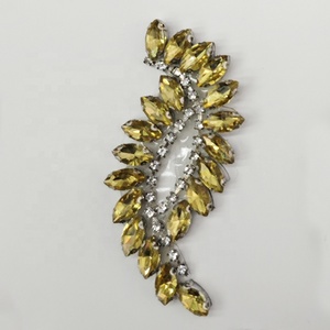 Aplique de Hoja <span class=keywords><strong>con</strong></span> Pedrería Hecho a Mano, <span class=keywords><strong>con</strong></span> Adhesivo Termofusible, <span class=keywords><strong>para</strong></span> Decoración de <span class=keywords><strong>Ropa</strong></span>, Manualidades y Accesorios DIY - Product Image 6