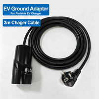 Adaptateur de mise à la terre pour VE pour la recharge en garage privé, solution de chargeur VE sans mise à la terre, 16A 3.6kW portable