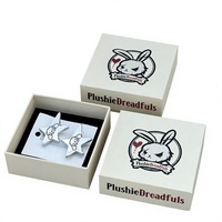 Boîte cadeau créative carrée pour bijoux et montres avec emballage estampé à chaud pour colliers, parfums, ongles décoratifs et rangement