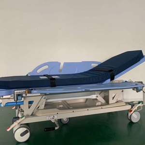 Lit de transport médical Shileva SLV-B4305, chariot patient réglable pour réanimation d'urgence et utilisation en gastroscopie - Product Image 4