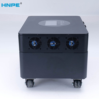 Batterie de stockage d'énergie LiFePO4 portable haute puissance 220V grande capacité pour camping-car, panneau solaire MPPT, onduleur sinusoïdal pur pour voiture