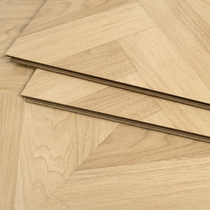 Plancher <span class=keywords><strong>stratifié</strong></span> en chevrons mat de style français moderne avec système de verrouillage par clic HDF AC3 pour salons et hôtels - Product Image 2