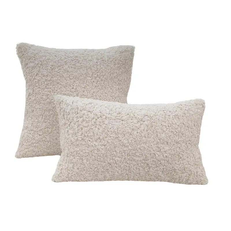 New product plush pillow ins Nordic simple solid color sofa pillow cover bedroom cushion