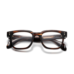 Rectangle Full Rim <b>Eyeglasses</b> Solid Color Resin Lens Anti-Uv Protection Unisex Adult Vision Correction <b>Frames</b> - Product Image 6