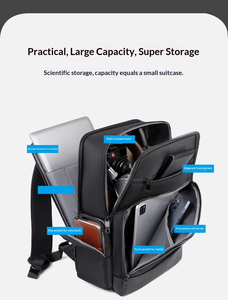 Mochila Antirrobo para Portátil con Puerto de Carga USB, Forro de Poliéster Impermeable, Bolsa de Viaje y Negocios Unisex - Product Image 5
