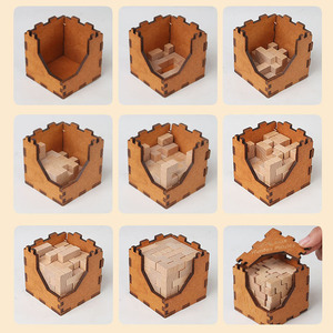 Hot New Products Little 36 Pcs Diy Stacking Building Block Set Wooden Children Craft Kits Educational Toys for Kids Boys Girls - Product Image 2