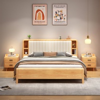 Lit mural moderne en bois massif, taille King Size, lit convertible durable, mobilier de chambre à coucher - Vente chaude