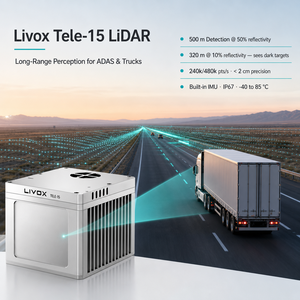 Livox Tele-15: LiDAR дальнего действия (500 м), обнаружение на 320 м при отражении 10%, встроенная технология IMU для автономного вождения - Product Image 2
