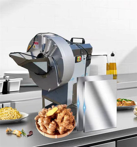 Mobile Commercial Ginger Slicer Shredder Machine Stainless Steel Automatic <b>Vegetable</b> Cutter For Ginger Bamboo Shoot Potato - Product Image 1