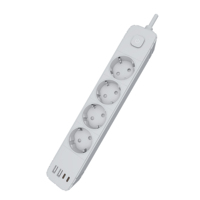 Multiprises 4 prises d'usine OEM avec 2 ports USB a et 2 ports de type C UE Allemagne Corée Plomb d'extension du marché Nom du produit Prise