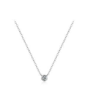 Collar de Plata de Ley S925 con Diseño de Circonitas Incrustadas, Joyería de Lujo, Elegante y Romántica - Product Image 3