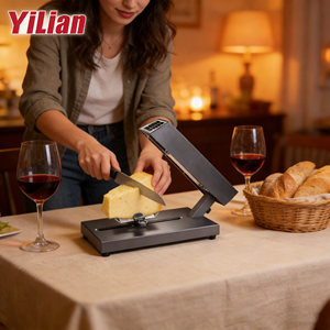 <span class=keywords><strong>Raclette</strong></span> électrique noire 2024 pour faire fondre le fromage, accessoire en acier inoxydable pour usage domestique, garantie de 2 ans - Product Image 5