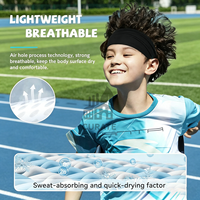 Bandeaux de sport respirants personnalisables avec logo pour enfants – Bandeaux anti-transpiration pour garçons, filles et jeunes, idéaux pour le baseball et le football