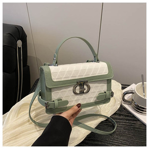 New Style Block Trendy Fashion Embossed <b>Quilted</b> PU Cover <b>Single</b> Shoulder Crossbody Women's Textured Handbags - Product Image 6