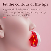 Appareil de soin des lèvres exquis pour usage domestique, lumière infrarouge stimulant la production de collagène, augmentant le volume des lèvres, portable et pratique