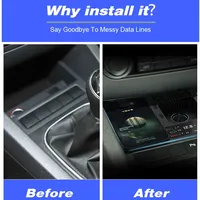 Station d'accueil Vtear avec chargeur sans fil, allume-cigare, pièces de décoration intérieure, accessoires auto pour Volkswagen Jetta MK6 2012-2014