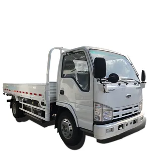 Qingling ISUZU ticari saf elektrikli Dropside kargo kamyonu 106kwh 6 tekerlekli