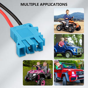 12 החלפת מחבר רתמת אוגז חוט תואם עם peg-perego 12 וולט sla סוללה על צעצועי רכיבה לילדים - Product Image 6