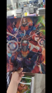 Carte lenticulaire 3D, image 3D à effet de bascule, Marvel <span class=keywords><strong>Comics</strong></span> VS les Avengers, en plastique, taille 11" x 16" - Product Image 5