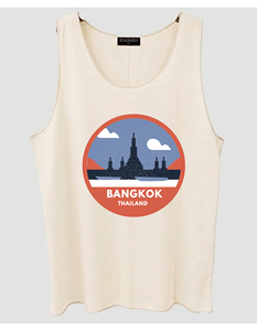 Camisetas sin mangas unisex, colores crema. Hecho con TC34 S/J 35% algodón 65% poliéster 150-160 gsm. Para impresión por sublimación (33) - Product Image 6