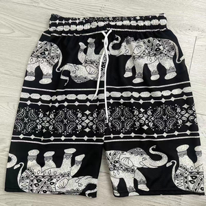 OEM Loose Summer Beach <strong>Shorts</strong> Thailand Elephant Print <strong>Knee</strong> <strong>Length</strong> <strong>Casual</strong> Pants Drawstring High Waist <strong>Lady</strong> Fashion <strong>Shorts</strong> - Product Image 6