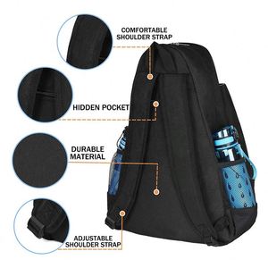 Échantillon gratuit - Sac de sport de voyage en plein air BSCI - Sac à dos portable pour raquette de tennis - Sac à dos de tennis - Product Image 4