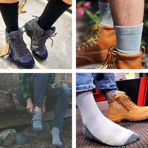 Kaus kaki keselamatan kerja, sepatu bot katun empuk kustom, kaus kaki keselamatan kerja, sepatu bot Crew, kaus kaki keselamatan kerja - Product Image 5